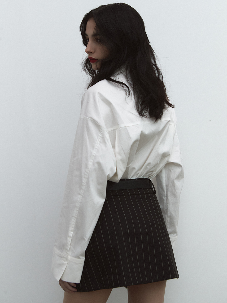 Stripe Modern Mini Skirt [2color]