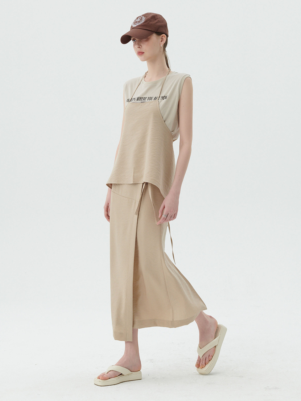 Cool Breeze Wrap Skirt [3color]