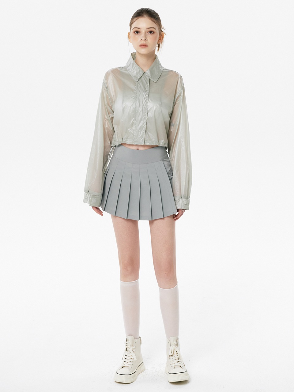 Glowy Pleats Mini Skirt (3color)