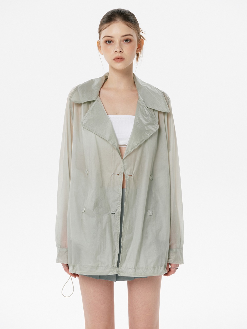 Glowy Trench Jacket (3color)